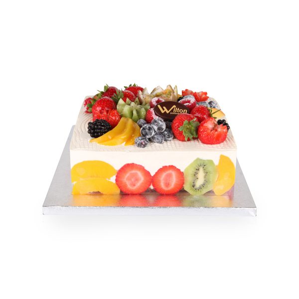 Fresh Fruit Cake - Square